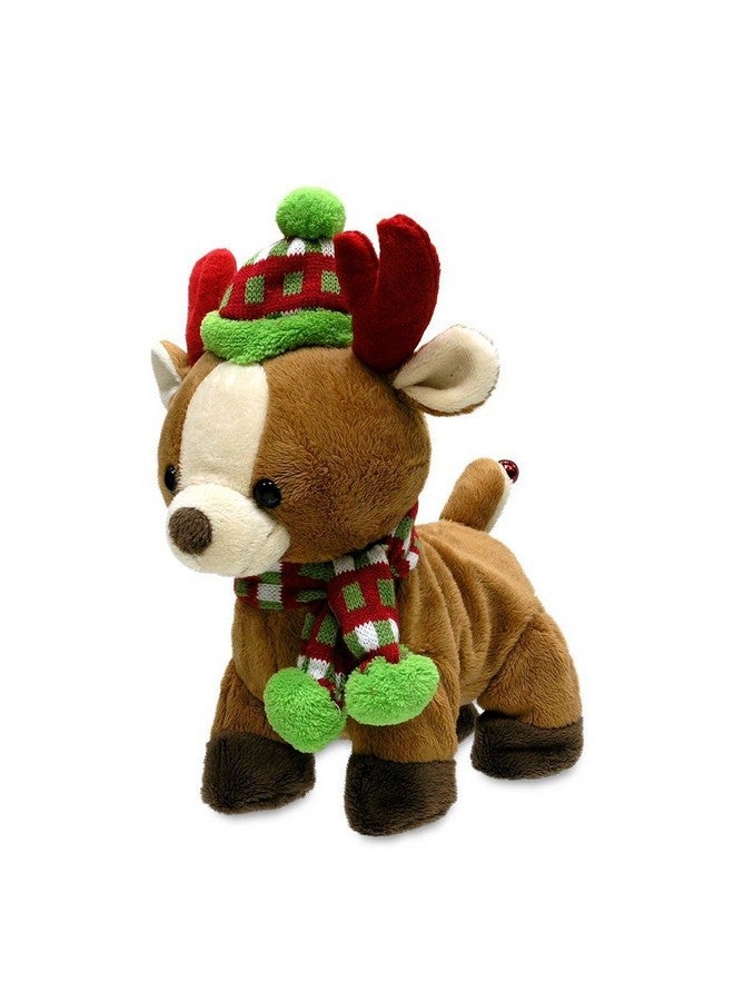 - راكب روك آند رول | رسوم متحركة لرنة عيد الميلاد وهي تغني وتمشي وترقص وتغني في مزلجة، 10 بوصات