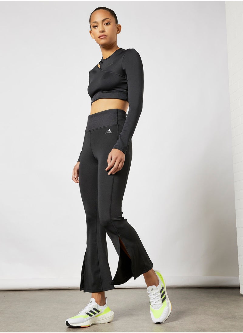 Adidas - Hyperglam Flared Rib Pants - Image 1