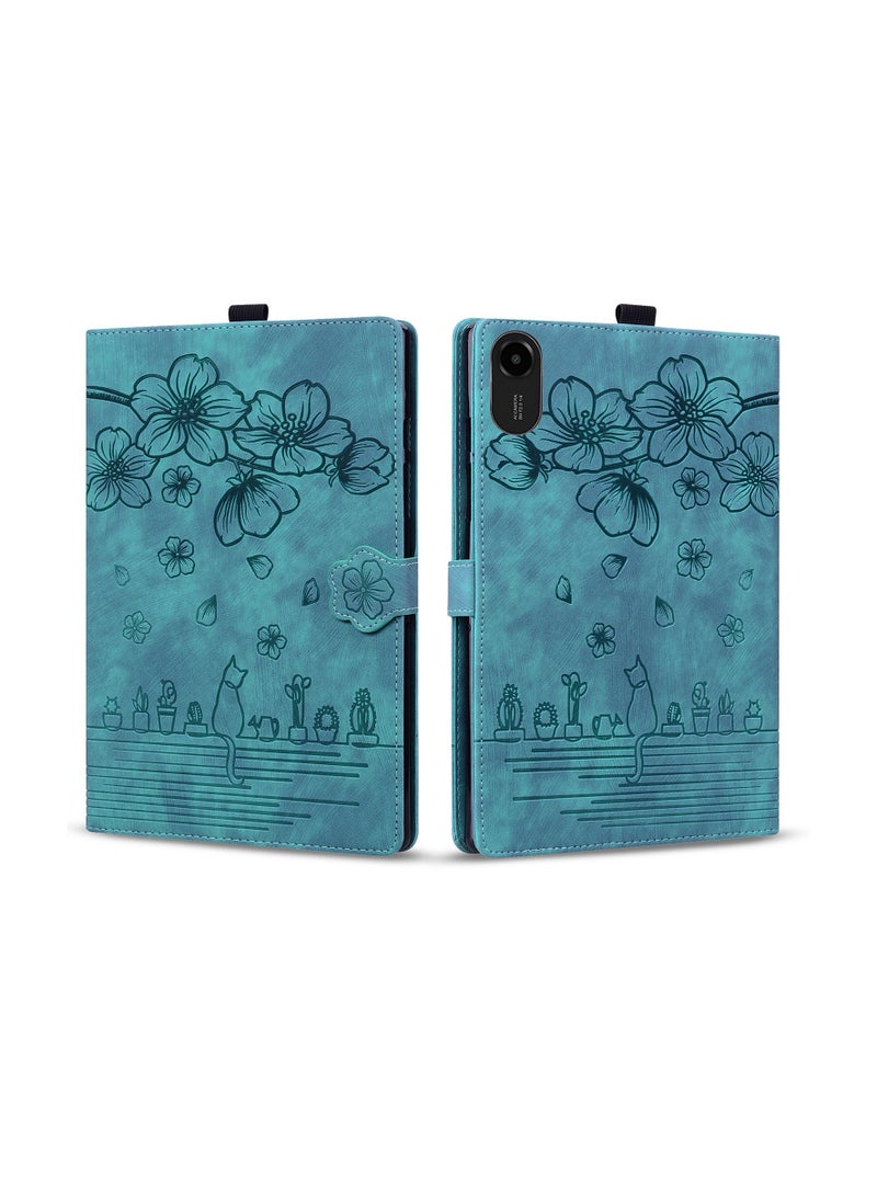 عام غطاء حماية راقي لجهاز Redmi Pad 2 مقاس 11 بوصة 2025 - تصميم جلدي PU رفيع مع حامل قلم وفتحة بطاقات وحامل قاعدي قابل للطي