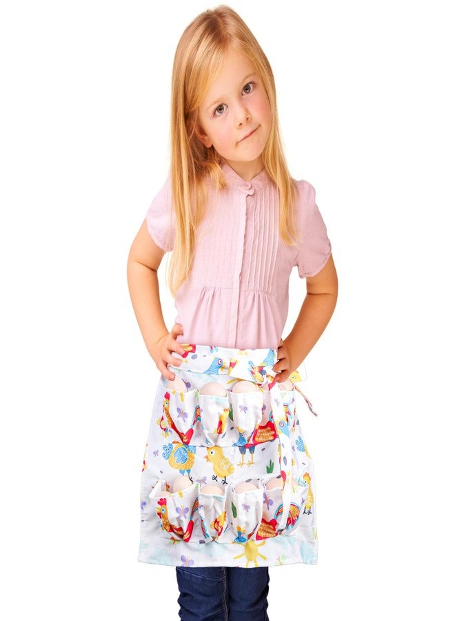 Goaste مريلة جمع بيض الماعز للأطفال، مريلة لحفظ البيض بـ 8 جيوب، مريلة لجمع بيض الدجاج، مريلة لحمل سلال البيض الريفية لبيض الدجاج والبط والإوز، نشاط منزلي بين الوالدين والطفل - Image 1