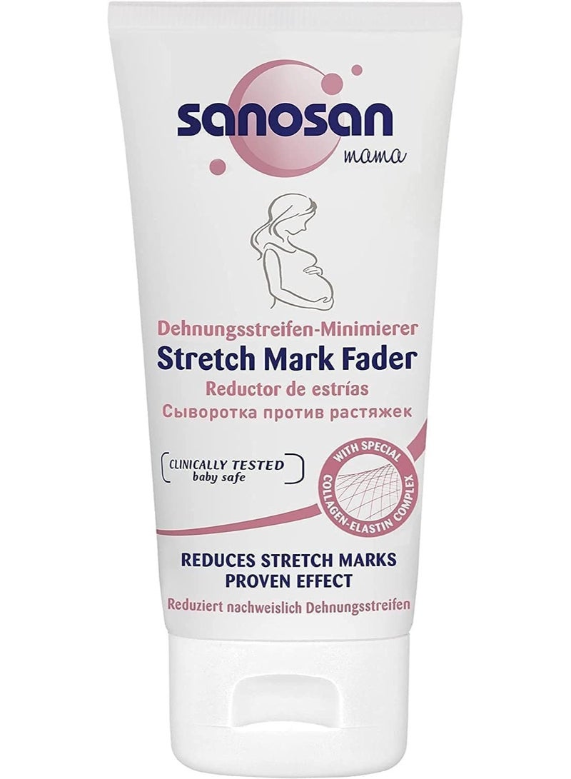 سانوسان علامات تمدد الجلد تم اختبارها سريريًا - ثبت أنها تقلل علامات التمدد بعد الحمل - كريم علامات التمدد بدون زيت البارافين والصبغات والسيليكون والبارابين 75 مل