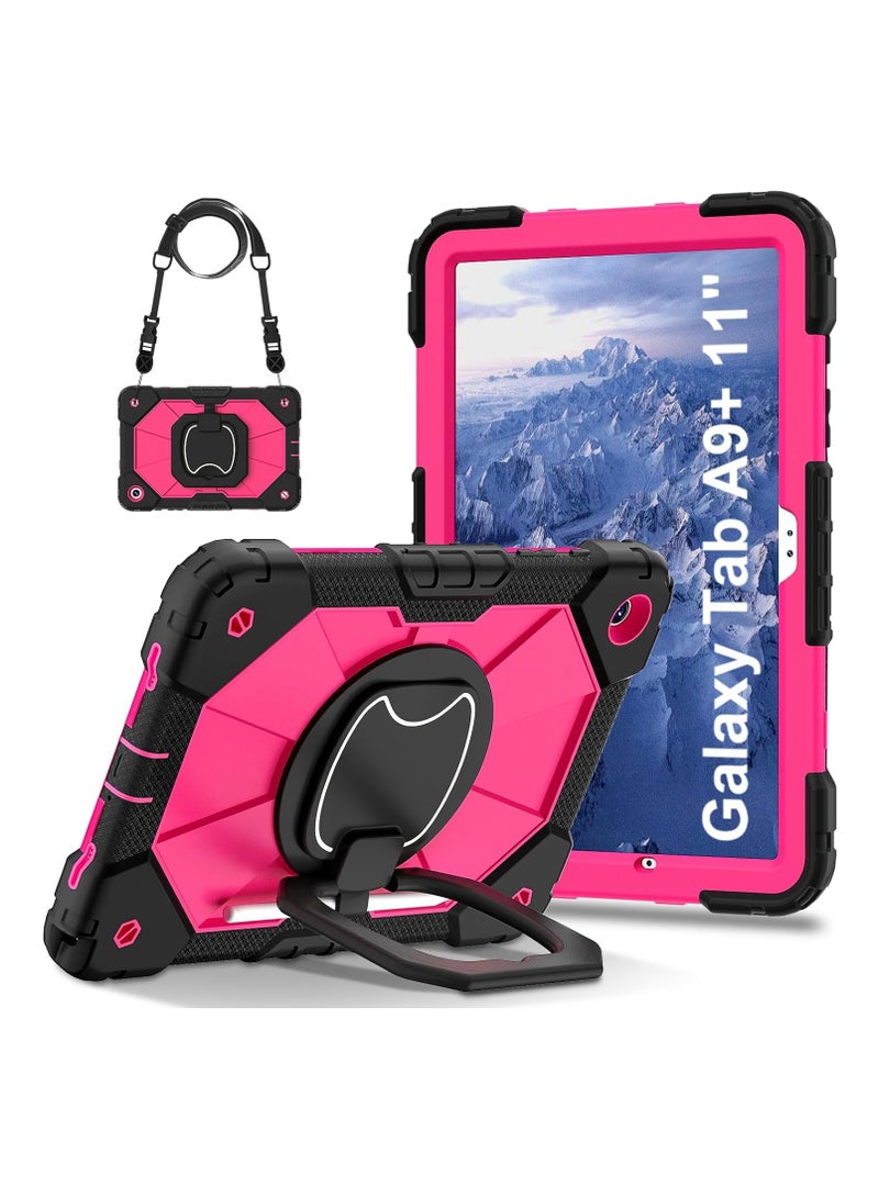 general Kids Case Compatible with Samsung Galaxy Tab A9 Plus 2023 SM-X210 216B Heavy Duty Rugged Case with Shoulder Strap Kickstand Pen Holder for Tab A9+ - Image 1