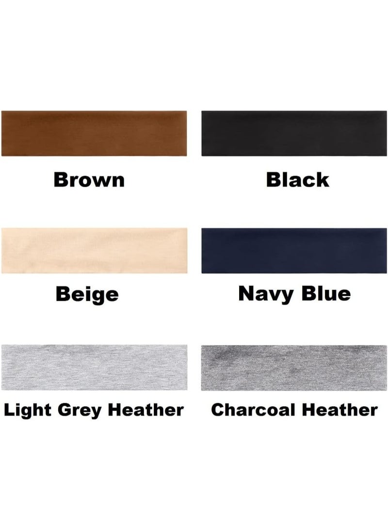 TERSE Headbands for Women Short Hair Non Slip Elastic Sweat Hairbands Soft Fabric Hair Bands Workout Yoga Running Sport Thin Hair Wrap for Girls - Image 5