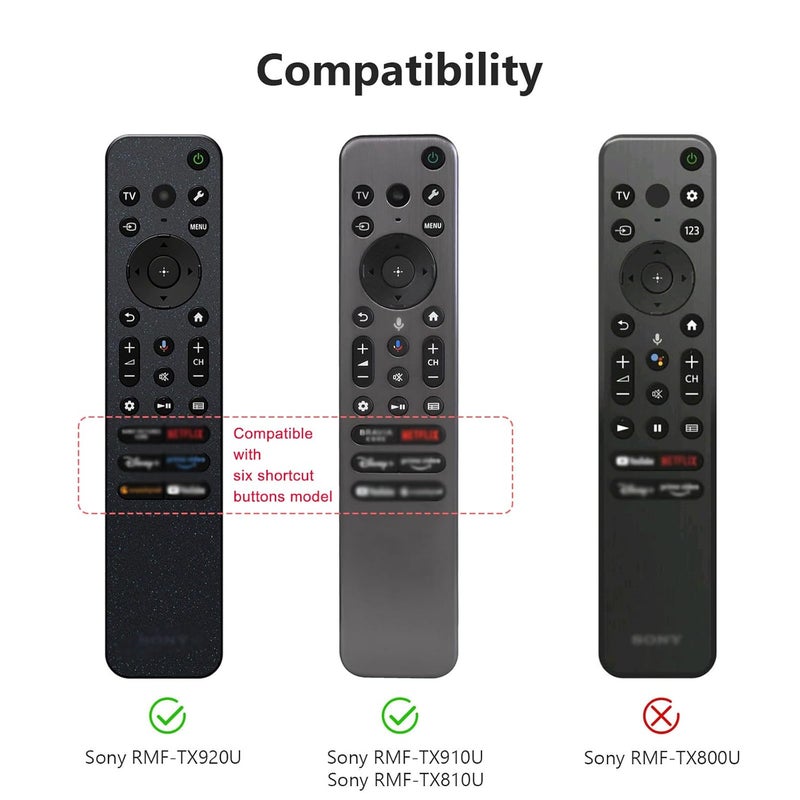 smashtronics - Silicone Case Cover for Sony TV Remote Control, Sony Remote Cover (RMF-TX800 - Luminous Green) - Image 2