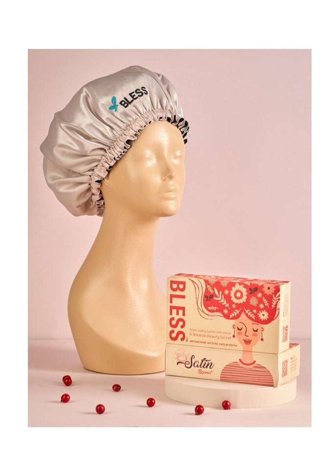 Bless Bless Satin Bonnet Beige 