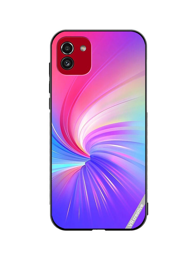 VR CREATIVE Protective Case Cover For Samsung Galaxy A03 Layers Design Multicolour - Image 1
