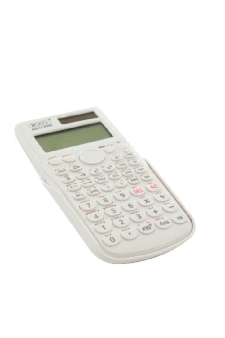 روكو آلة حاسبة علمية متطورة 417 وظيفة - شاشة عرض مكونة من 12 رقماً - تصميم عصري بلون أبيض أنيق للطلاب والمهندسين - Image 2