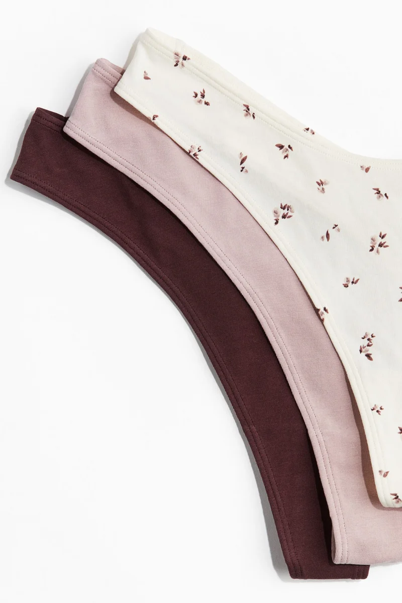 اتش اند ام سروال ثونغ قطني - عبوة من 5 قطع