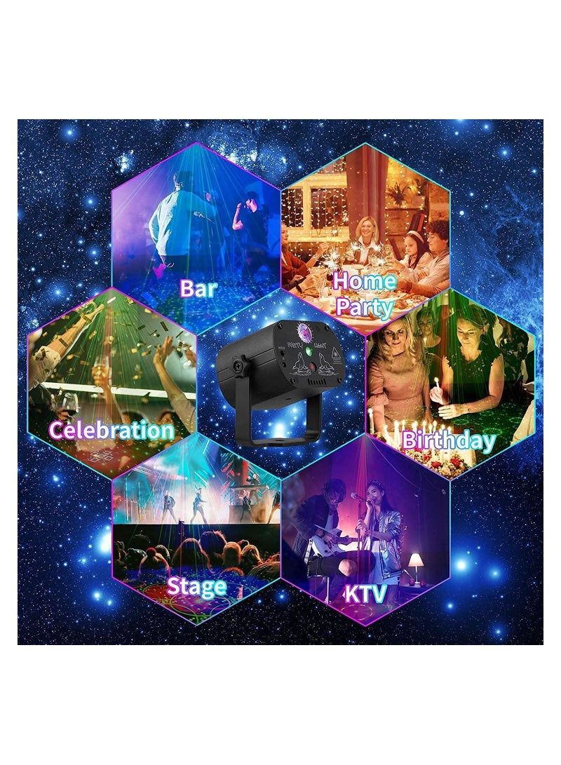 Generic DJ Disco Stage Party Lights LED Sound Activated Laser Light RGB Flash Strobe Projector with Remote Control for Decorations Karaoke Pub KTV Dance Gift Birthday Wedding - Image 5