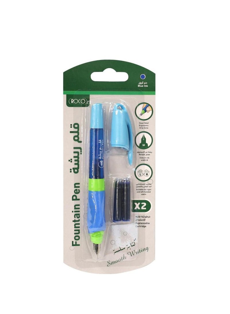 روكو قلم حبر لون الحبر أزرق