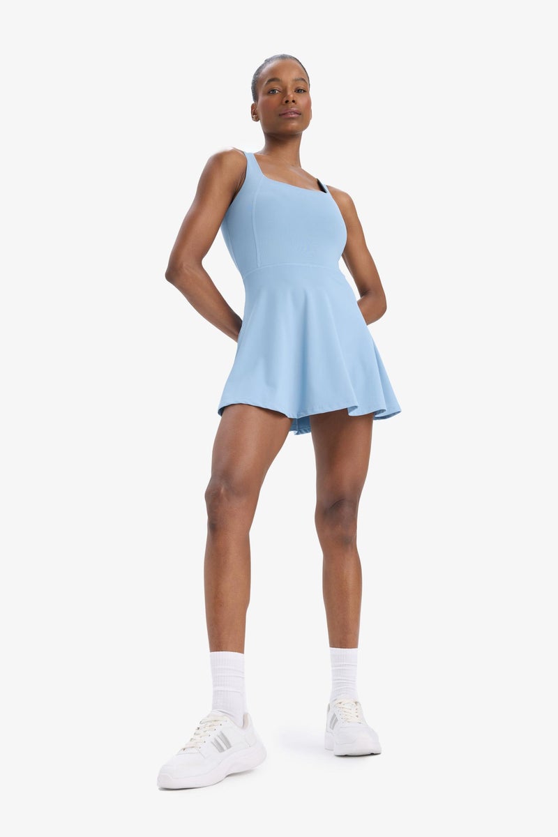 ديفاكتو فستان قصير تنس مع ليجن قصير قصة عادية بحمالات من DeFactoFit - Image 2