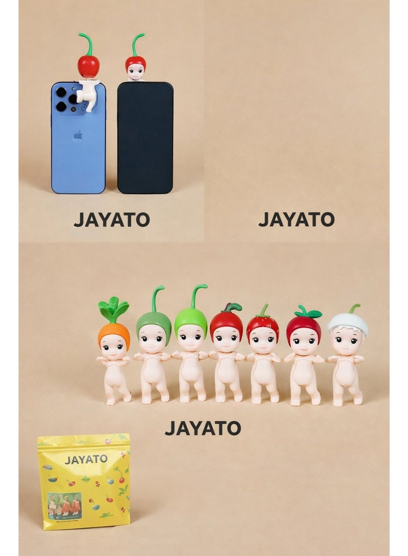 جاياتو صغيرة مزخرفة من سلسلةHarvest (صندوق واحد أعمى) من سلسلة مجسم مصغر مزخرف - ملحق لطيف للهاتف المحمول من الفواكه والخضروات، دمية قابلة للتجميع - Image 2