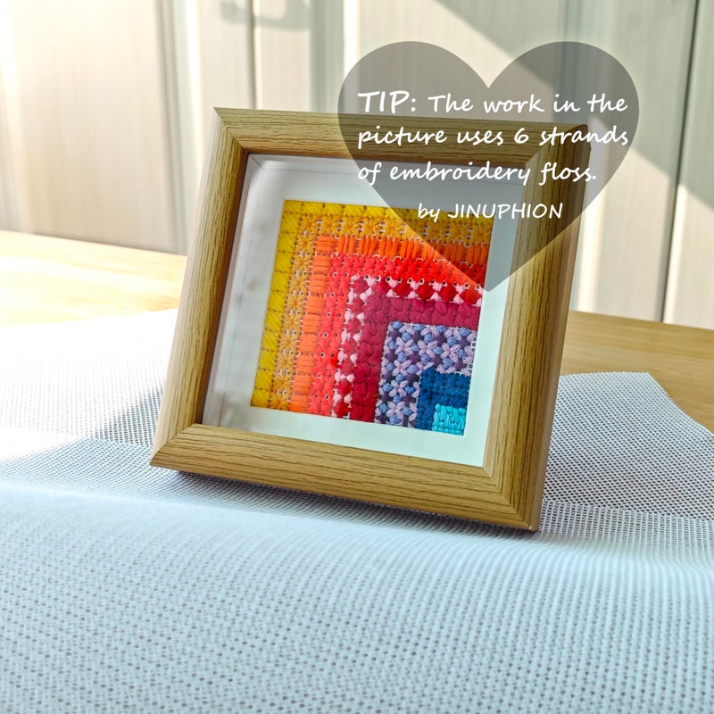 JINUPHION Needlepoint Canvas, 20" X 18", 14-Mesh White Needlepoint Canvas Embroidery Blank White Cloth (1) - Image 5