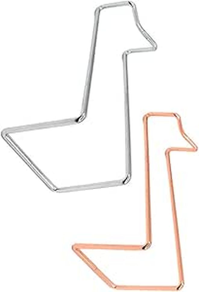 ARTIBETTER 2pc Iron Wine Rack Set Silver Rose Gold Tabletop Holder Home Bar - Image 1