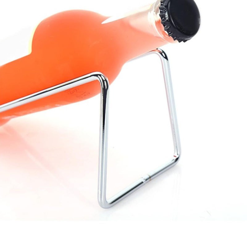 ARTIBETTER 2pc Iron Wine Rack Set Silver Rose Gold Tabletop Holder Home Bar - Image 5