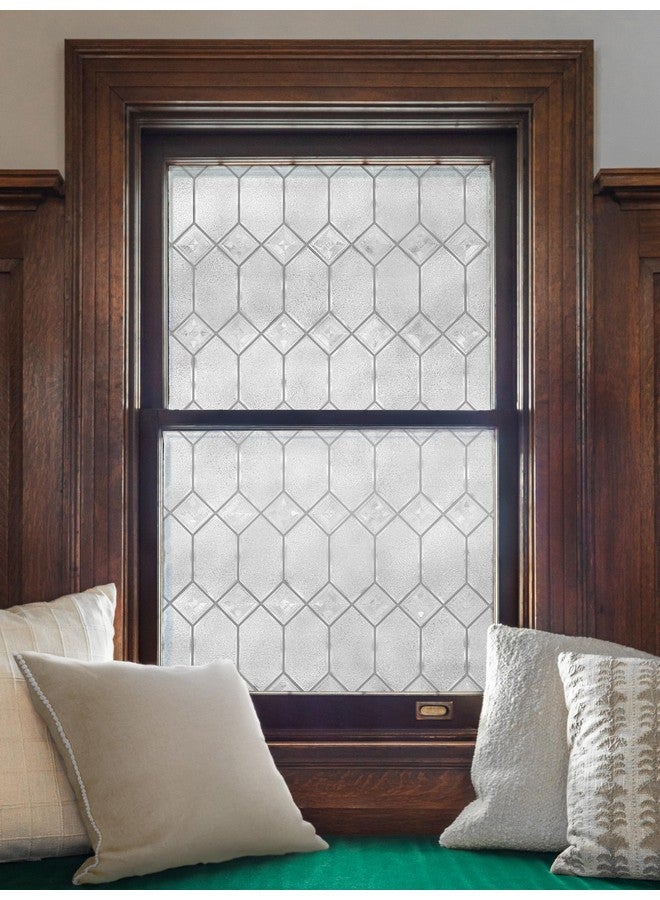 Artscape Old English | Privacy Window Film with Textured Leaded Glass Pattern | Non-Adhesive & UV Protection | Easy to Apply & Removable | 24 x 36 Inches | Made in USA - Image 1
