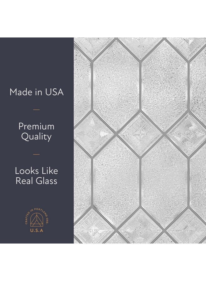 Artscape Old English | Privacy Window Film with Textured Leaded Glass Pattern | Non-Adhesive & UV Protection | Easy to Apply & Removable | 24 x 36 Inches | Made in USA - Image 5