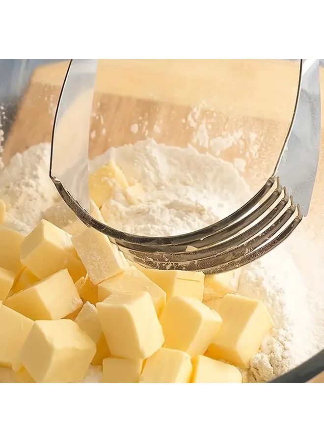 مُقطِّع وعجان العجين الاحترافي من الفولاذ المقاوم للصدأ - أداة خَبز ثقيلة المُهمات - Image 5