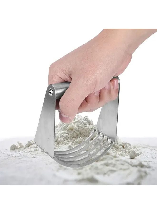 مُقطِّع وعجان العجين الاحترافي من الفولاذ المقاوم للصدأ - أداة خَبز ثقيلة المُهمات - Image 2