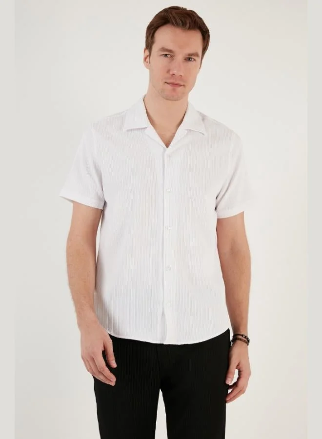 Buratti Open Collar Short Sleeve Regular Fit Shirt Men's SHIRT CF24S117842