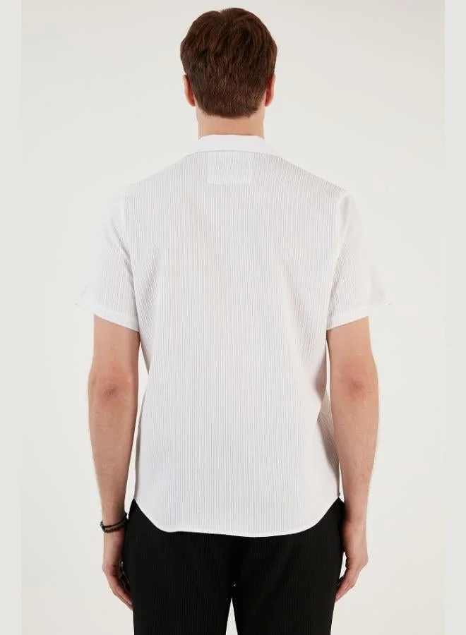 Buratti  Buratti Open Collar Short Sleeve Regular Fit Shirt Men's SHIRT CF24S117842 for Men | Best Price UAE