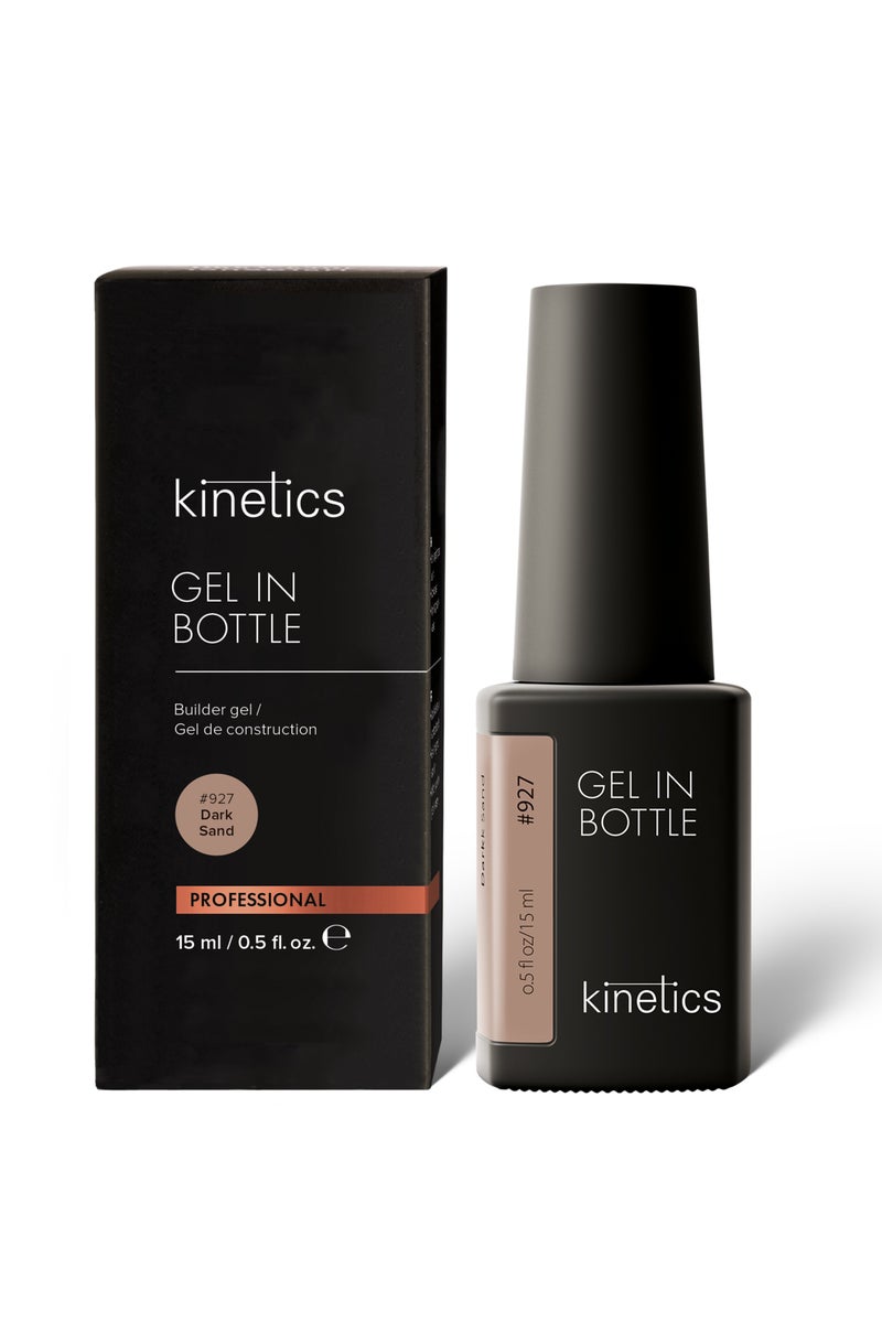 KINETICS جل في زجاجة جل بناء احترافي 15 مل | #927 رمل داكن
