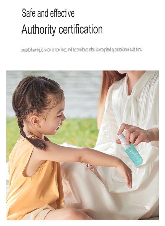 Mosquito Repellent Spray, Cool and Effective Repelling, Natural Anti-Counterfeiting Power Formula Safe and non-irritating 120ml