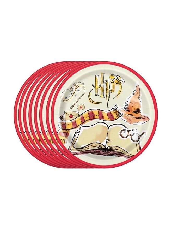 Unique Harry Potter Party Supplies Bundle Pack Includes 24 Lunch Paper Plates And 1 Dinosaur Sticker Sheet - Image 3