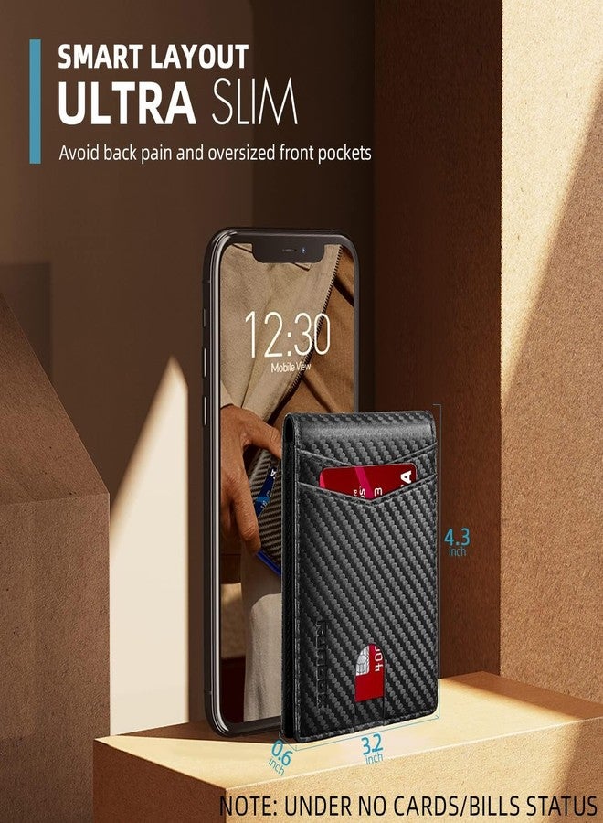 RUNBOX محفظة رن بوكس للرجال - محفظة جلدية رفيعة قابلة للطي بتقنية RFID، مزودة بنافذتين لبطاقات الهوية، مع علبة هدايا، إكسسوارات رجالية - Image 3