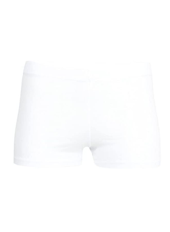 Carina Mini Lycra Shorts Elastic Waist Mid Rise Black and White (Set of 2) - Image 4