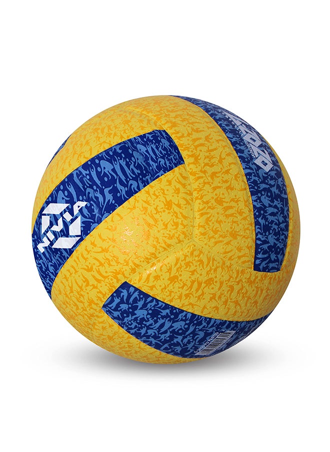 G-2020 Rubber Volleyball | Size: 4 | Laminated | 18 Panels | for Indoor & Outdoor Matches | Machine Stitch | Butyl Bladder | High Air Retention