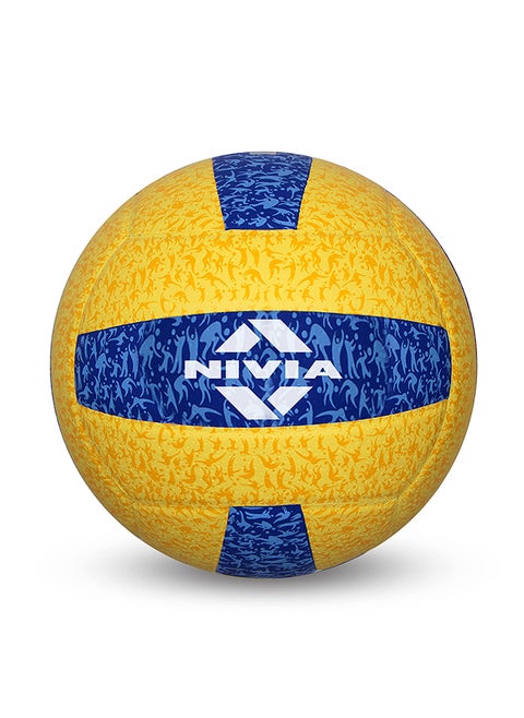 G-2020 Rubber Volleyball | Size: 4 | Laminated | 18 Panels | for Indoor & Outdoor Matches | Machine Stitch | Butyl Bladder | High Air Retention