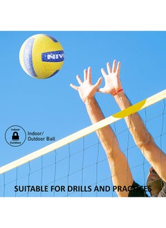 Nivia G-2020 Rubber Volleyball | Size: 4 | Laminated | 18 Panels | for Indoor & Outdoor Matches | Machine Stitch | Butyl Bladder | High Air Retention  - Image 5