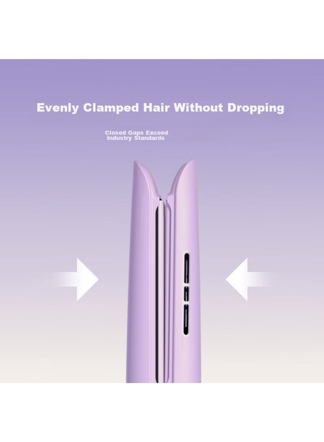 Lena Straight Hair Iron With Negative Ion, Curling Iron, Hair-friendly, Dual-use For Straightening And Curling, Hair Straightener For Women, Electric Hair Straightener, Bangs Clip, Hair Iron, Qixi Gift, Ln-h2, Purple - Image 4
