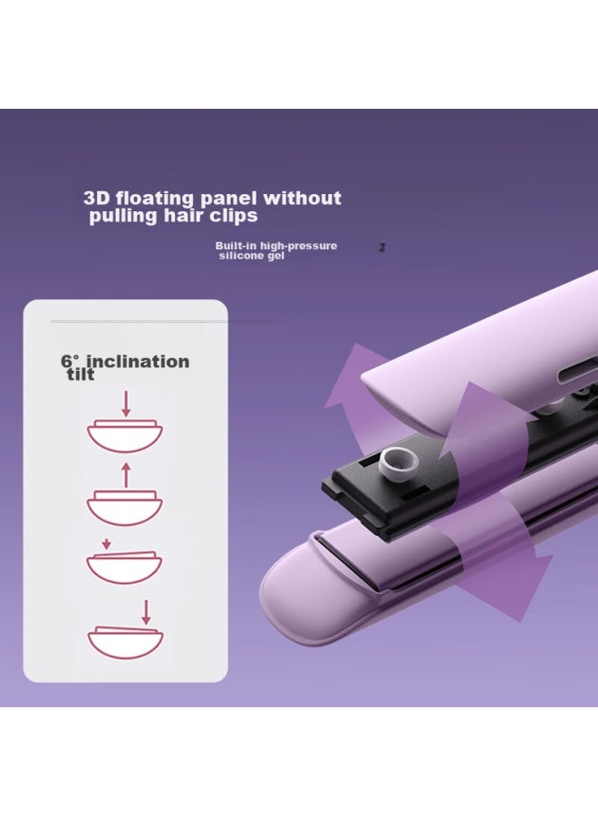 Lena Straight Hair Iron With Negative Ion, Curling Iron, Hair-friendly, Dual-use For Straightening And Curling, Hair Straightener For Women, Electric Hair Straightener, Bangs Clip, Hair Iron, Qixi Gift, Ln-h2, Purple - Image 5