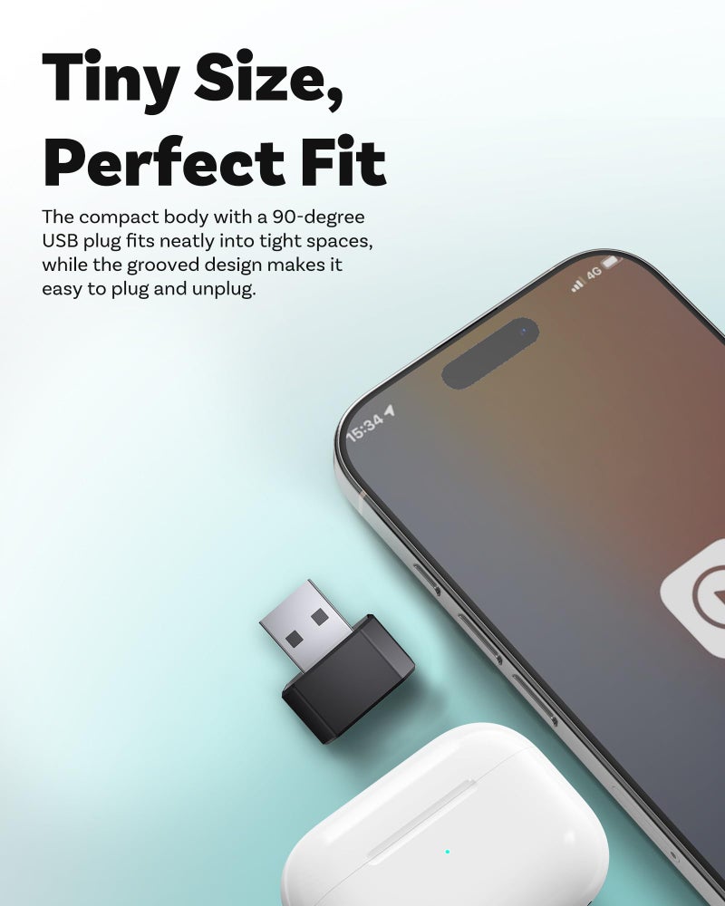 OTTOCAST Mini 3.0 Black 2-in-1 Wireless CarPlay & Android Auto Adapter â€“ Plug & Play for iPhone/Android, Dual-Phone Memory, Dual-Band WiFi (2.4/5GHz), Auto-Reconnect - Image 3