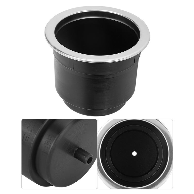 Plastic Stainless Steel Drink Cup Holder Bracket for Yachts MotorhomesBlack - Image 4