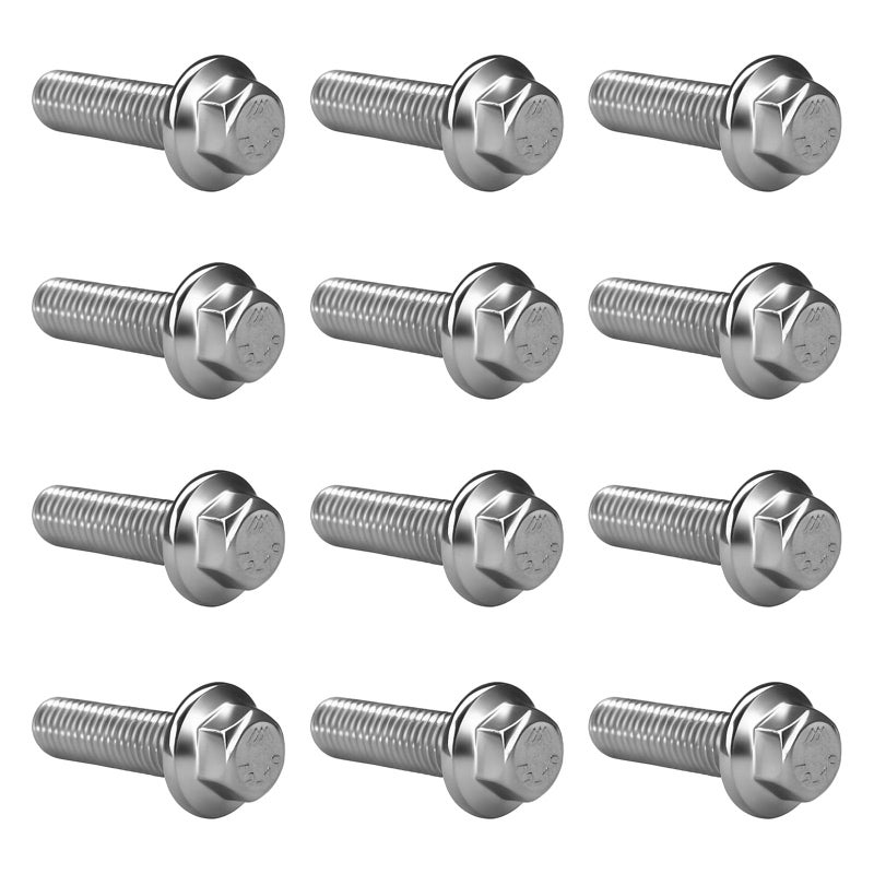 SWQS 12PCS ES75120 53 LS Exhaust Manifold Bolts 109 Header Bolts Exhaust Manifold Hardware Kit Replacement for Chevy Silverado Suburban Gmc Buick LS Series Engines LSX LS2 LS3 LS6 LS7 - Image 3
