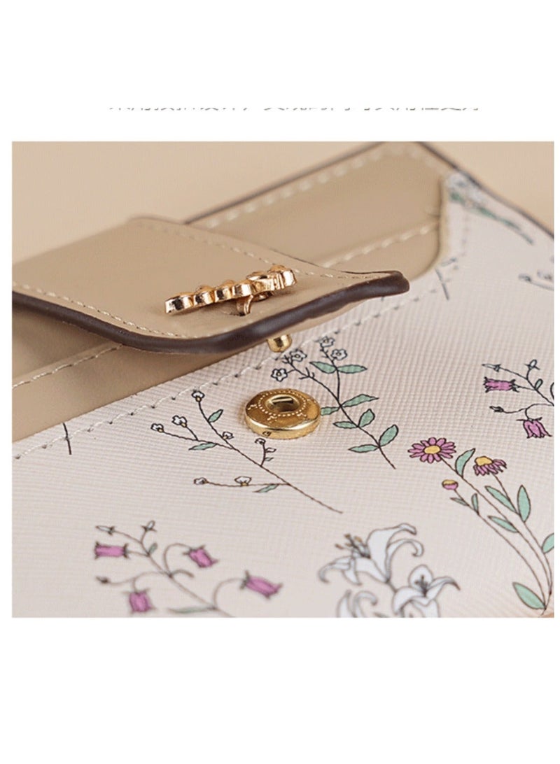 ديبولار محفظة نسائية جلدية قصيرة محفظة ثنائية الطي Rpid محفظة حامل بطاقة الائتمان منظم مع جيب بسحاب محفظة صغيرة للسيدات - Image 5