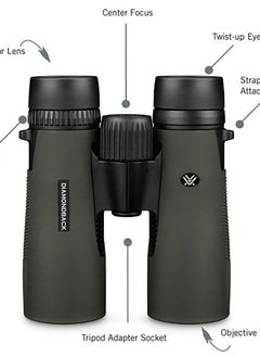 VORTEX Optics Diamondback Roof Prism Binoculars 10x42  - Image 5