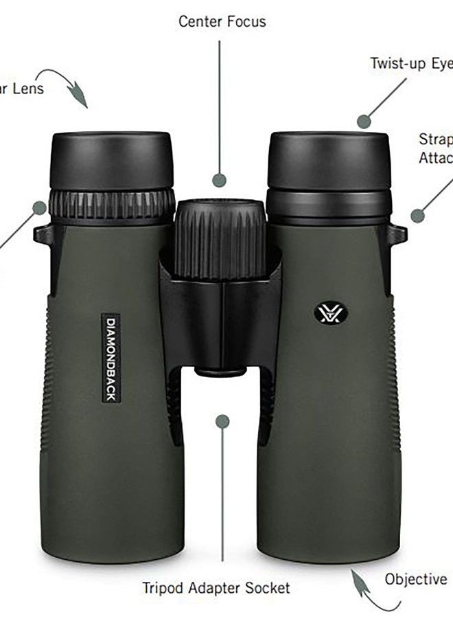 VORTEX Optics Diamondback Roof Prism Binoculars 10x42  - Image 5