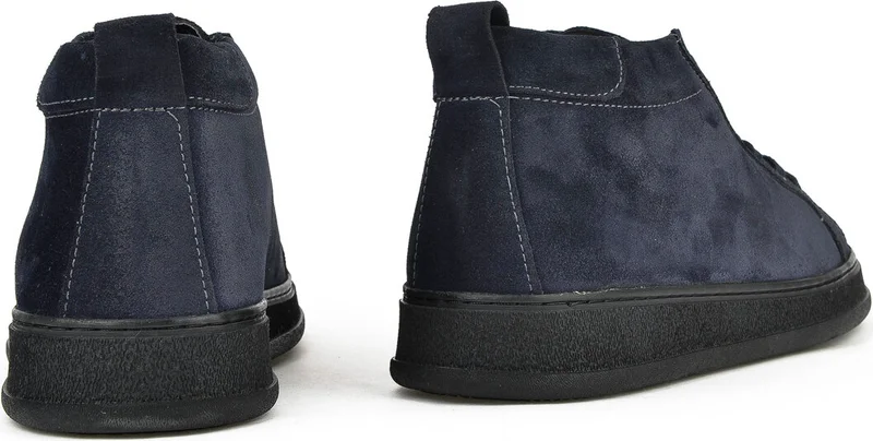 زيا , Men's Genuine Leather Boots 1331025Z8522 Navy Blue