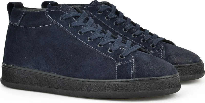 زيا , Men's Genuine Leather Boots 1331025Z8522 Navy Blue