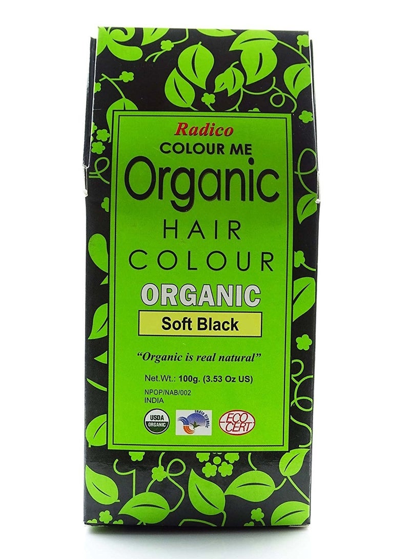 Radico Colour Me Organic Hair Colour Soft Black 100gm  - Image 2