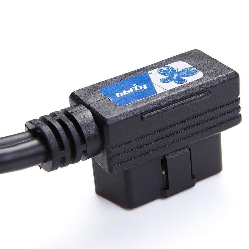 bbfly Right Angle OBD2 Splitter Y Cable, bbfly-B20 OBDII 1 Male Splitter to 2 Female Extension Cable 1FT 30CM (1PACK) - Image 2