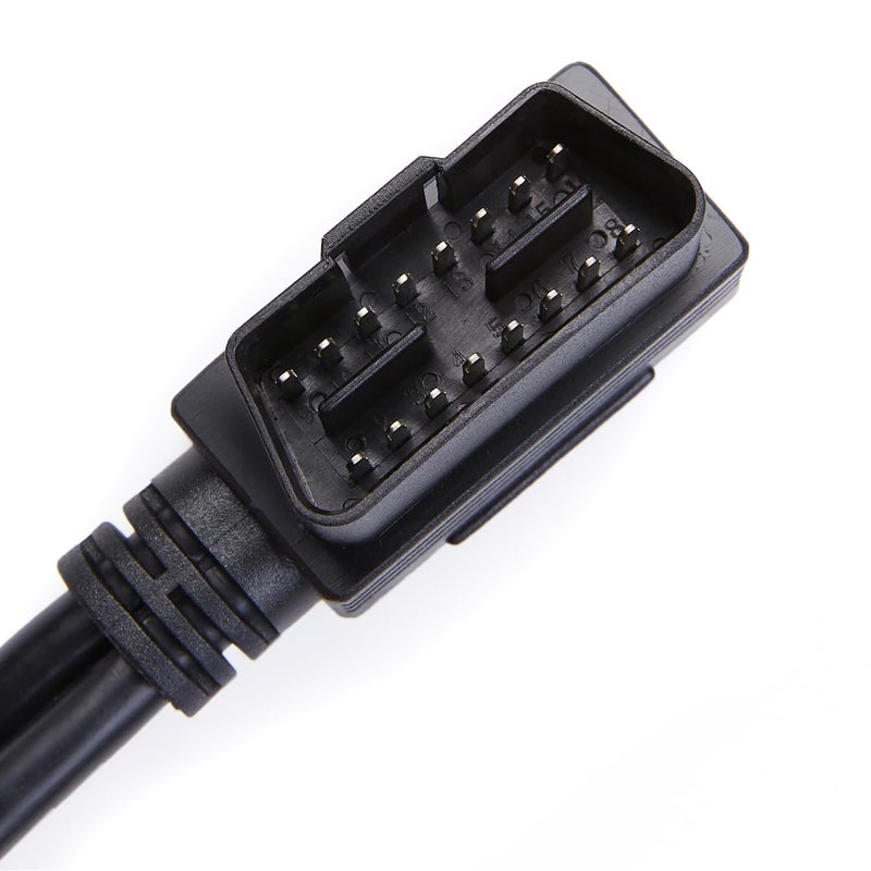 bbfly Right Angle OBD2 Splitter Y Cable, bbfly-B20 OBDII 1 Male Splitter to 2 Female Extension Cable 1FT 30CM (1PACK) - Image 4