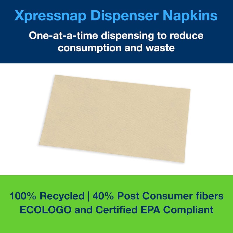 Tork Tork Xpressnap Natural Dispenser Napkin N4 Universal Interfold 1ply 13 x 85 12 x 500 napkins DX906E  - Image 4