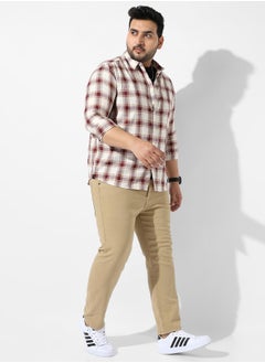Instafab Plus Shepard's Check Shirt  - Image 5