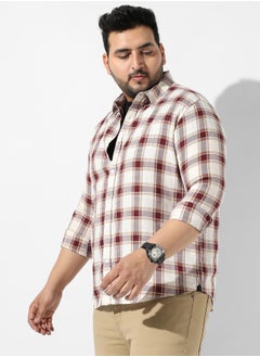 Instafab Plus Shepard's Check Shirt  - Image 3