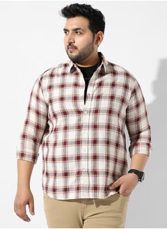 Instafab Plus Shepard's Check Shirt  - Image 2